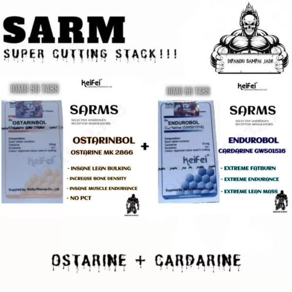 SARM Super Cutting Stack Cardarine + Ostarine Keifei