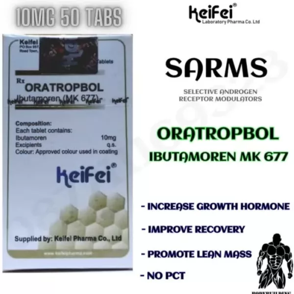 Ibutamoren Sarm MK677 10mg 50tabs HGH Oral Keifei