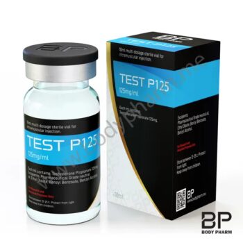 Test P125 is a 10ml Multi-dose vial for Intramuscular injection containing: 125mg/ml of Testosterone Propionate.